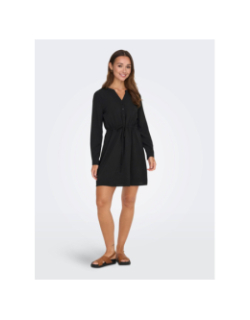 Robe courte piper noir femme - Jacqueline De Yong