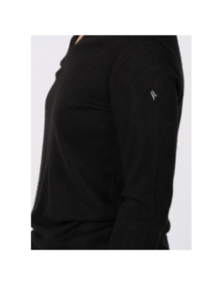 Sweat à capuche maille touch noir femme - Sunvalley