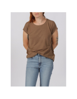 T-shirt mava uni marron femme - Vero Moda