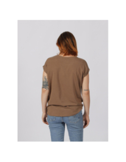 T-shirt mava uni marron femme - Vero Moda