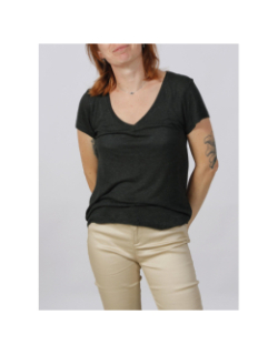 T-shirt hippi vert foncé femme - Only