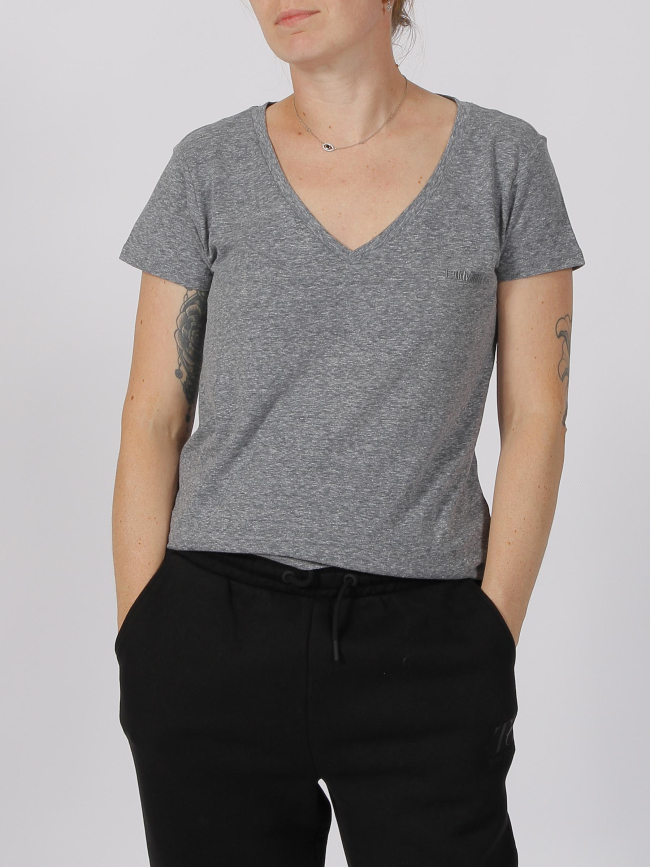 T-shirt narcy gris femme - Teddy Smith