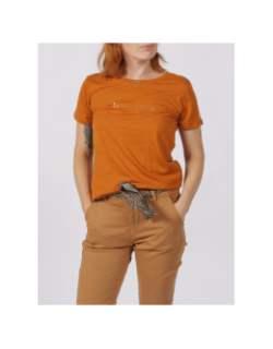 T-shirt new ticia camel femme - Teddy Smith