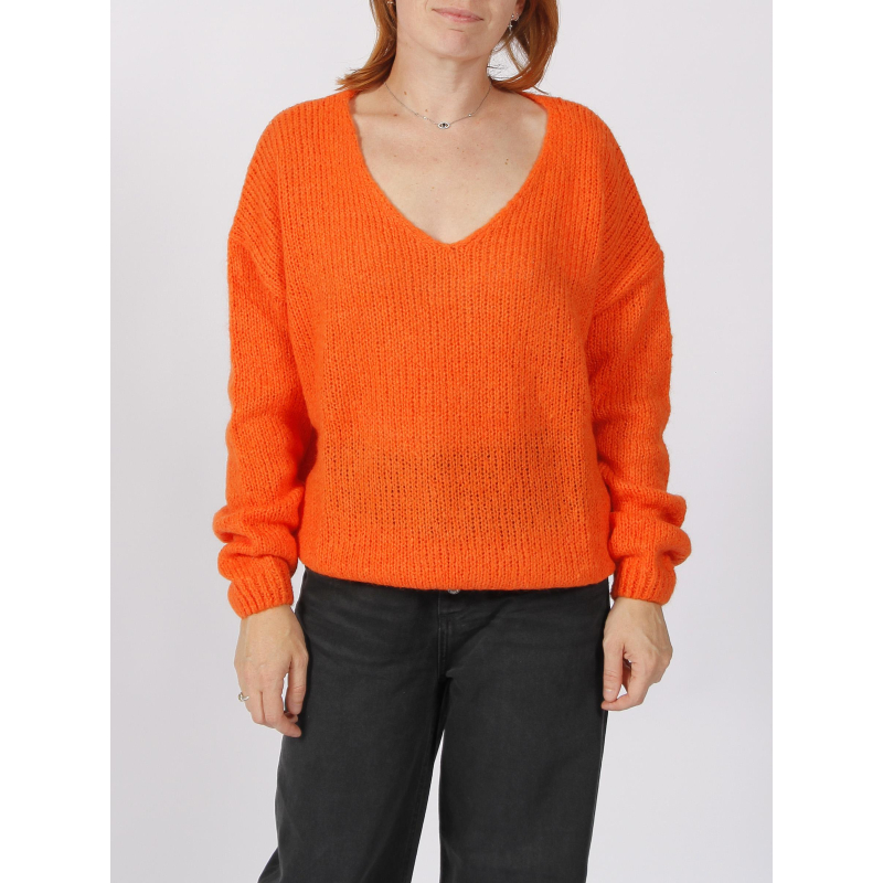 Pull molly orange femme - Teddy Smith