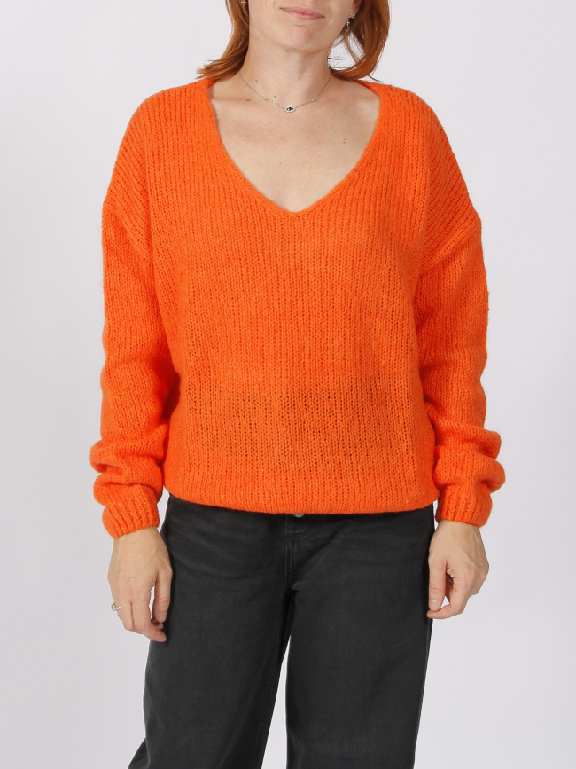 Pull molly orange femme - Teddy Smith