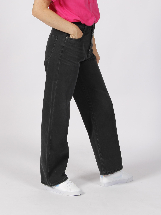 Jean wide leg electra noir fille - Teddy Smith