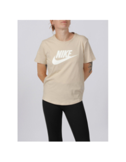 T-shirt sportswear essential icon futura beige femme - Nike