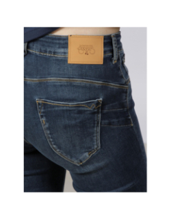 Jean regular taille basse bleu femme - Le Temps Des Cerises