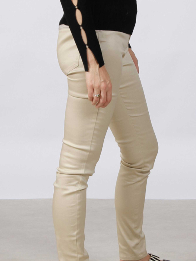 Pantalon slim palona beige femme - Morgan