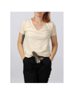 T-shirt dora glitter beige femme - Jaqueline De Yong