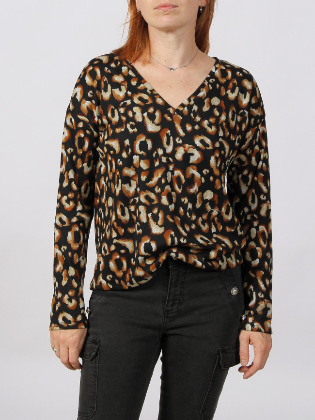 Blouse à motifs tonsy noir femme - Jacqueline De Yong