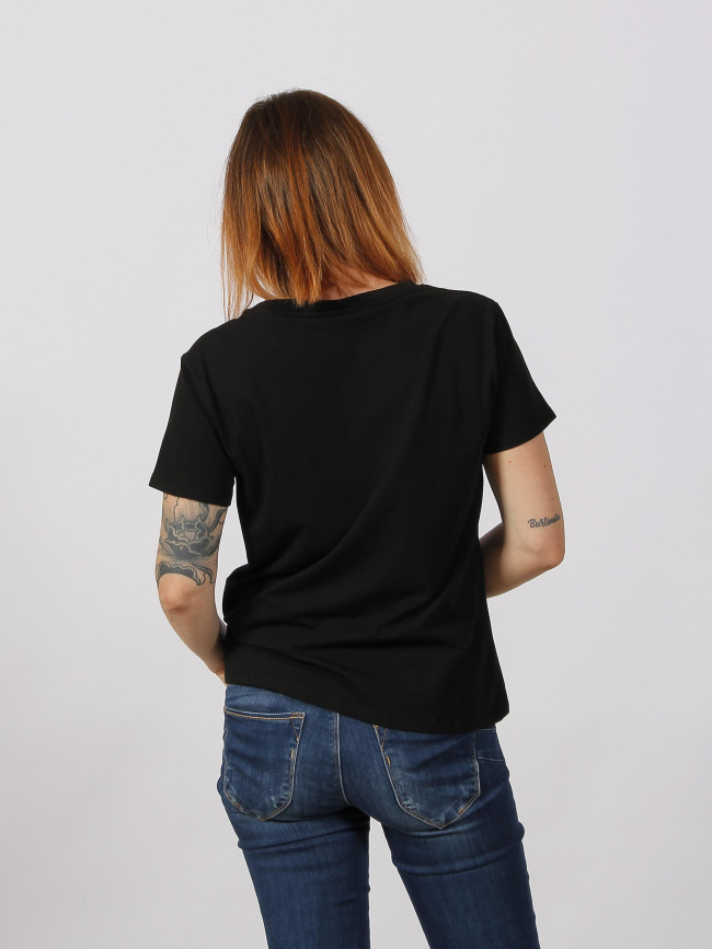 T-shirt ribelle noir femme - Teddy Smith