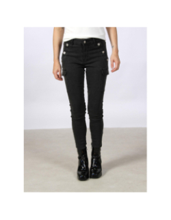 Jean skinny cargo pema noir femme - Morgan