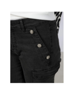 Jean skinny cargo pema noir femme - Morgan