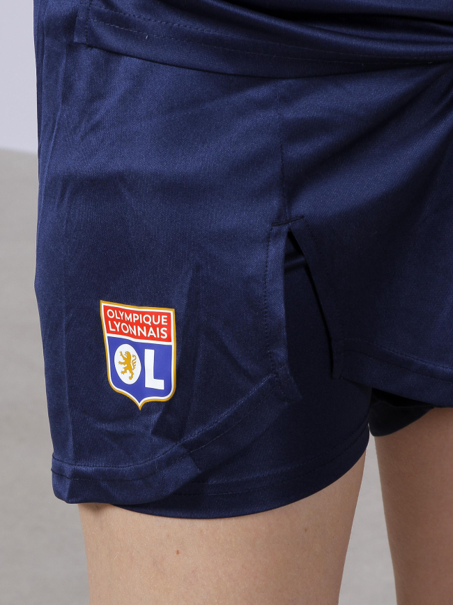 Short de football training bleu femme - Olympique Lyonnais