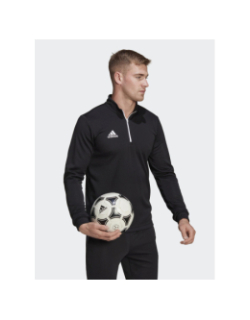 Sweat de football 1/4 zip ent22 noir homme - Adidas