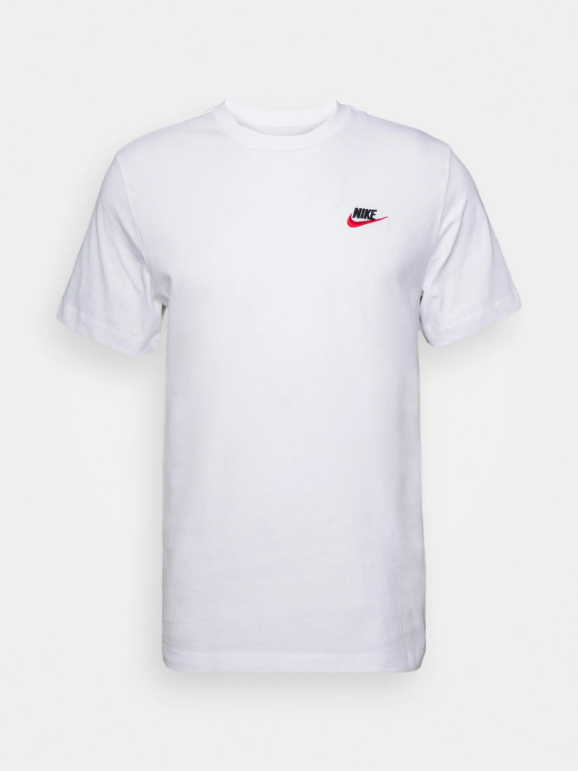 T shirt nsw club logo brode blanc homme Nike Sports