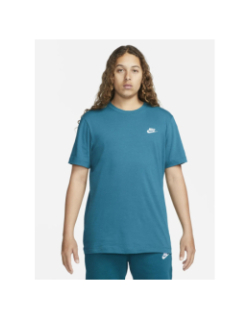 T-shirt nsw club logo brodé bleu homme - Nike