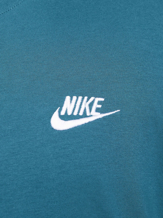 T-shirt nsw club logo brodé bleu homme - Nike