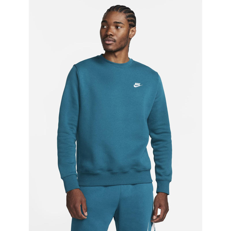 Sweat nsw club crew bleu turquoise homme - Nike