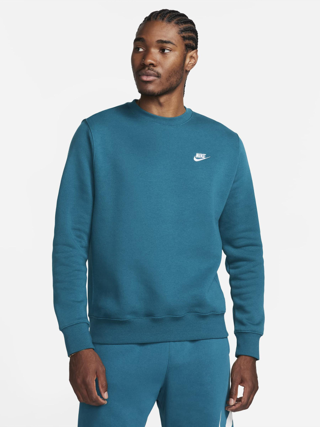 Sweat nsw club crew bleu turquoise homme - Nike