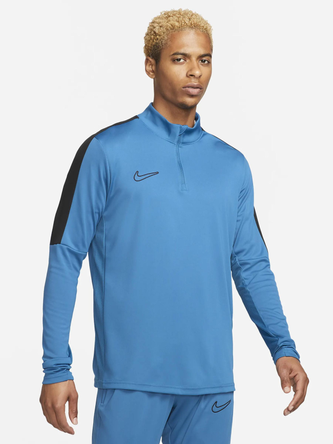 Sweat de running 1/4 zip df acd23 bleu homme - Nike