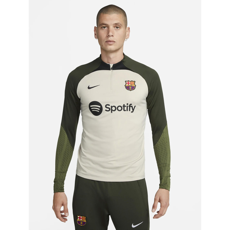 Sweat de football fc barcelone beige homme - Nike