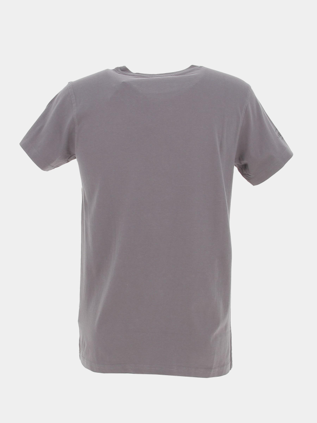 T-shirt crown squelette gris homme - Deeluxe