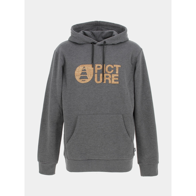 Sweat à capuche basement cork gris homme - Picture