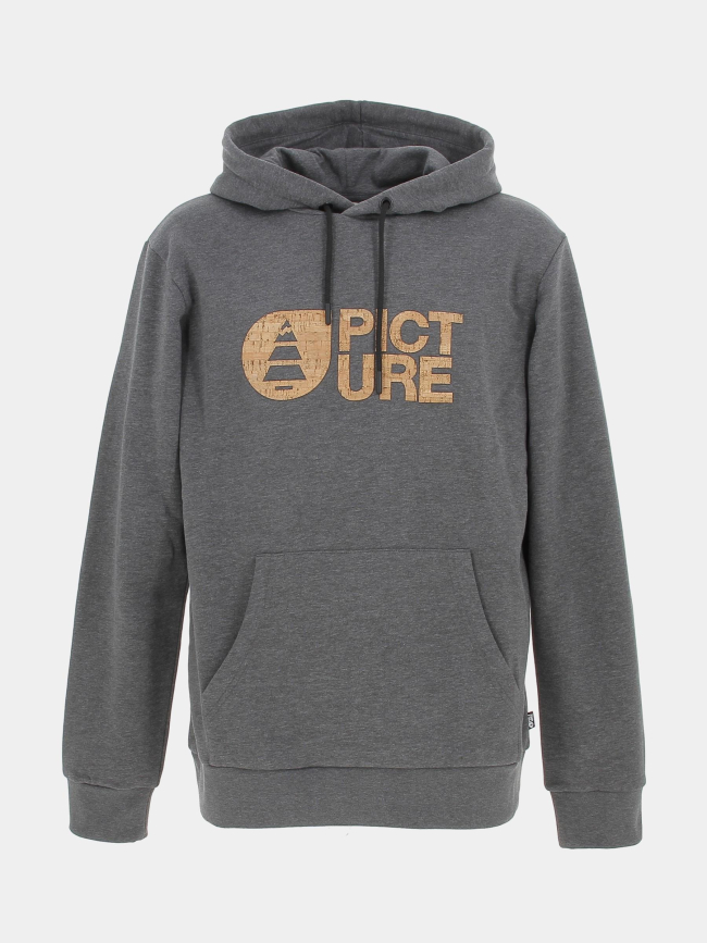 Sweat à capuche basement cork gris homme - Picture