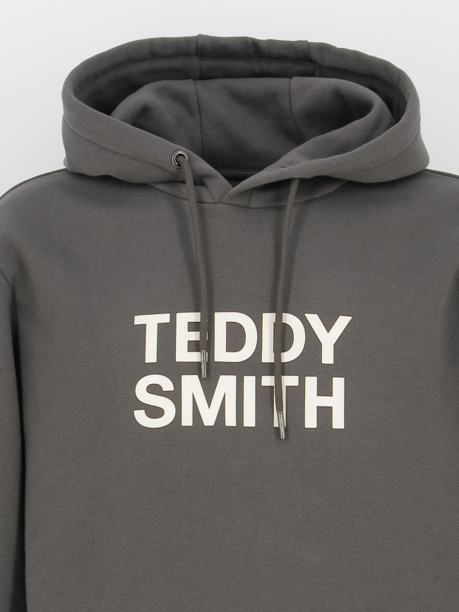 Sweat à capuche siclass gris anthracite homme - Teddy Smith