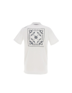 Polo back print blanc homme - Oxbow