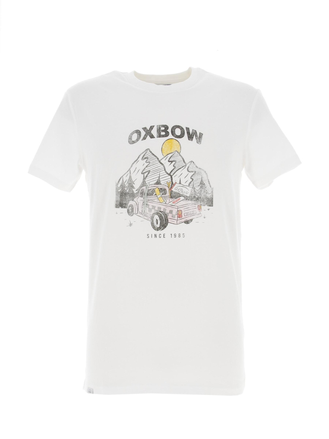 T-shirt adventure pick up blanc homme - Oxbow