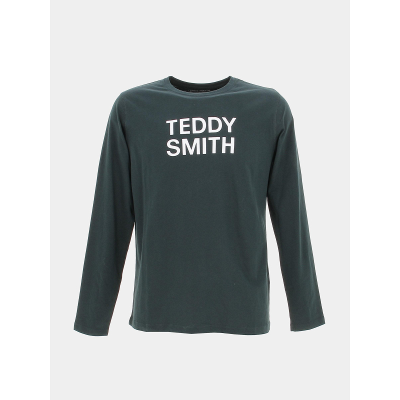 T-shirt manches longues ticlass 3 vert enfant - Teddy Smith