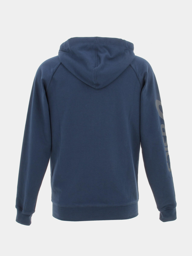 Sweat à capuche zippé big logo bleu homme - Asics