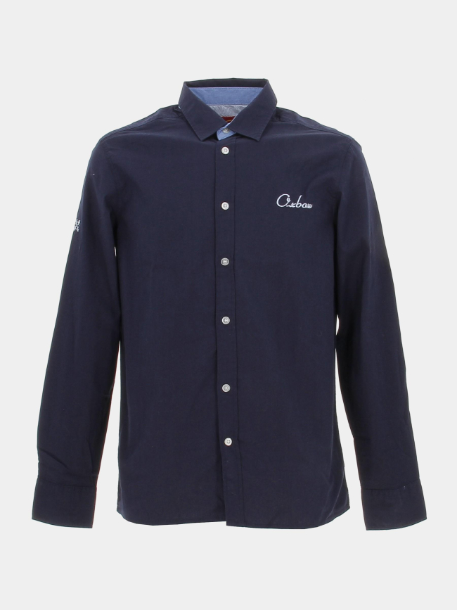 Chemise logo manuscrit bleu marine homme - Oxbow