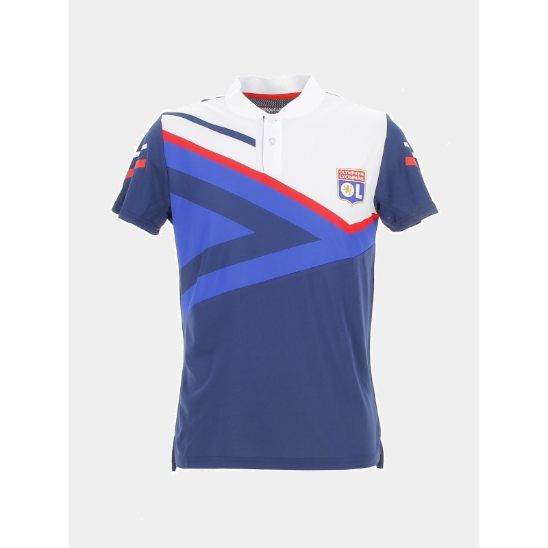 Polo de football training boost bleu homme - Olympique Lyonnais