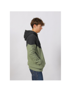 Sweat à capuche basement plush vert homme - Picture