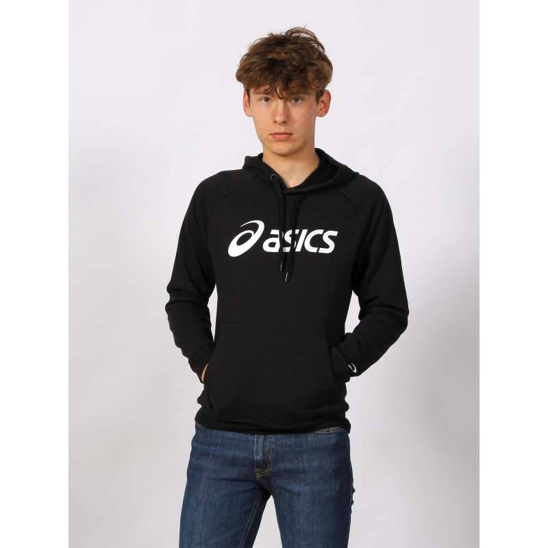 Sweat à capuche big logo oth noir homme - Asics