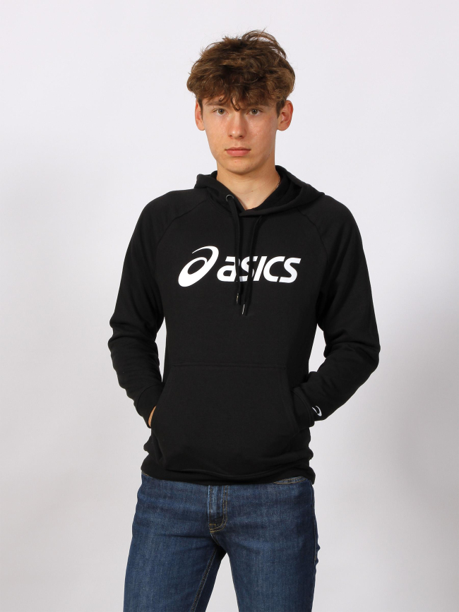 Sweat à capuche big logo oth noir homme - Asics