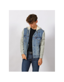 Veste en jean hybrid trucker bleu homme - Levi's