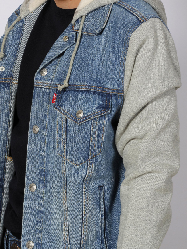 Veste en jean hybrid trucker bleu homme - Levi's