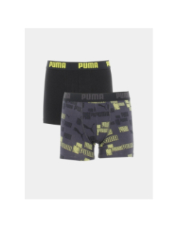 Pack 2 boxers print noir garçon - Puma