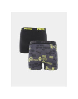 Pack 2 boxers print noir garçon - Puma