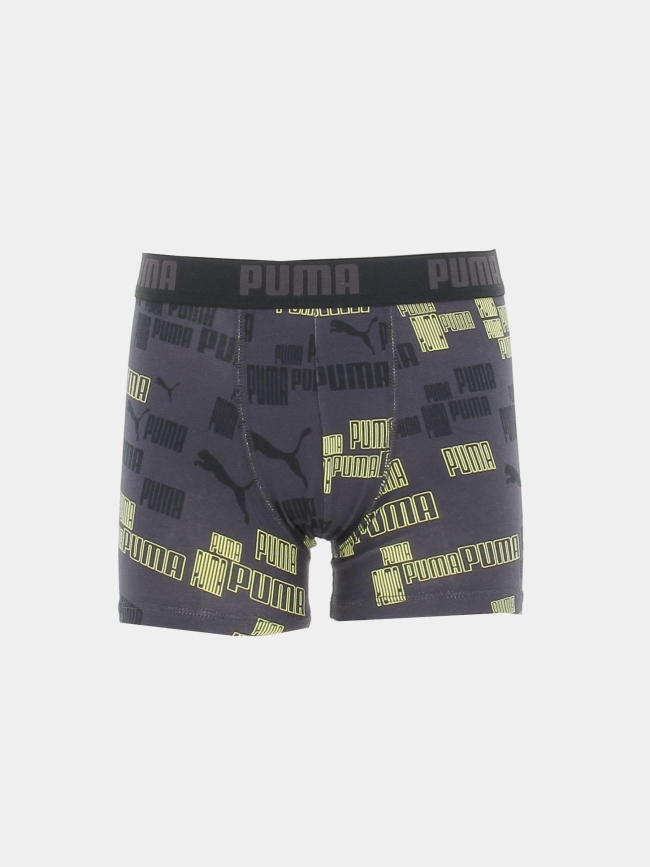 Pack 2 boxers print noir garçon - Puma