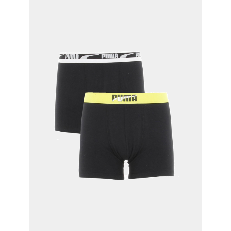 Pack 2 boxers placed noir garçon - Puma