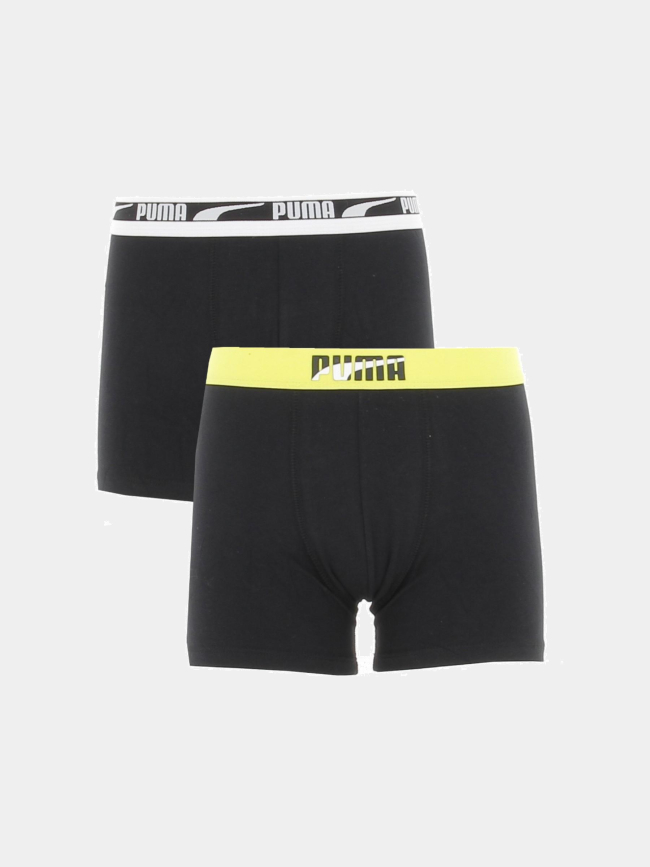 Pack 2 boxers placed noir garçon - Puma