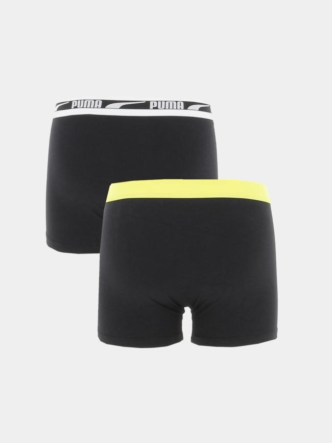 Pack 2 boxers placed noir garçon - Puma