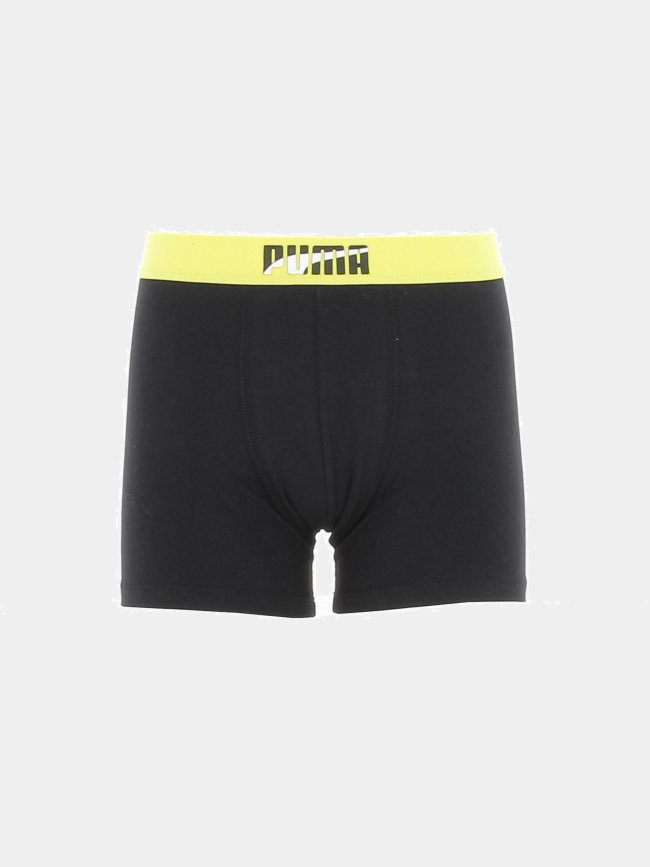 Pack 2 boxers placed noir garçon - Puma