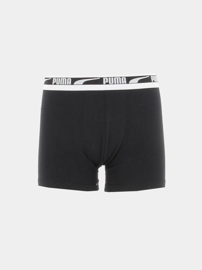 Pack 2 boxers placed noir garçon - Puma